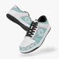 Dunk Stylish Low-Top Leather Sneakers LighBlue-White logo