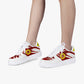 Low-Top Leather Sports Sneakers Red Cloud