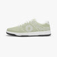 Dunk Stylish Low-Top Leather Sneakers Beige-White logo