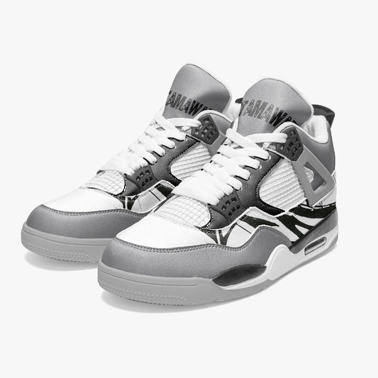 AJ4 Basketball Sneakers -Grey Sole and Greys