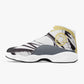 Leather Basketball Sneakers - Black-Yellow