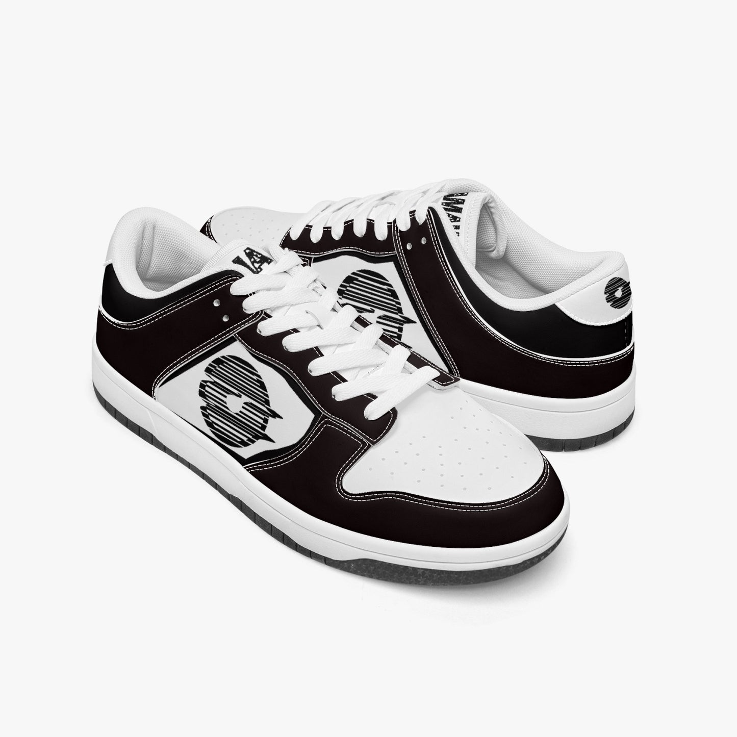 Dunk Stylish Low-Top Leather Sneakers Black