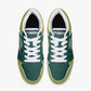 Low-Top Leather Sneakers Olive color