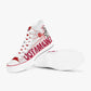 Sunset White High-Top Canvas Shoes