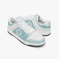 Dunk Stylish Low-Top Leather Sneakers LighBlue-White logo