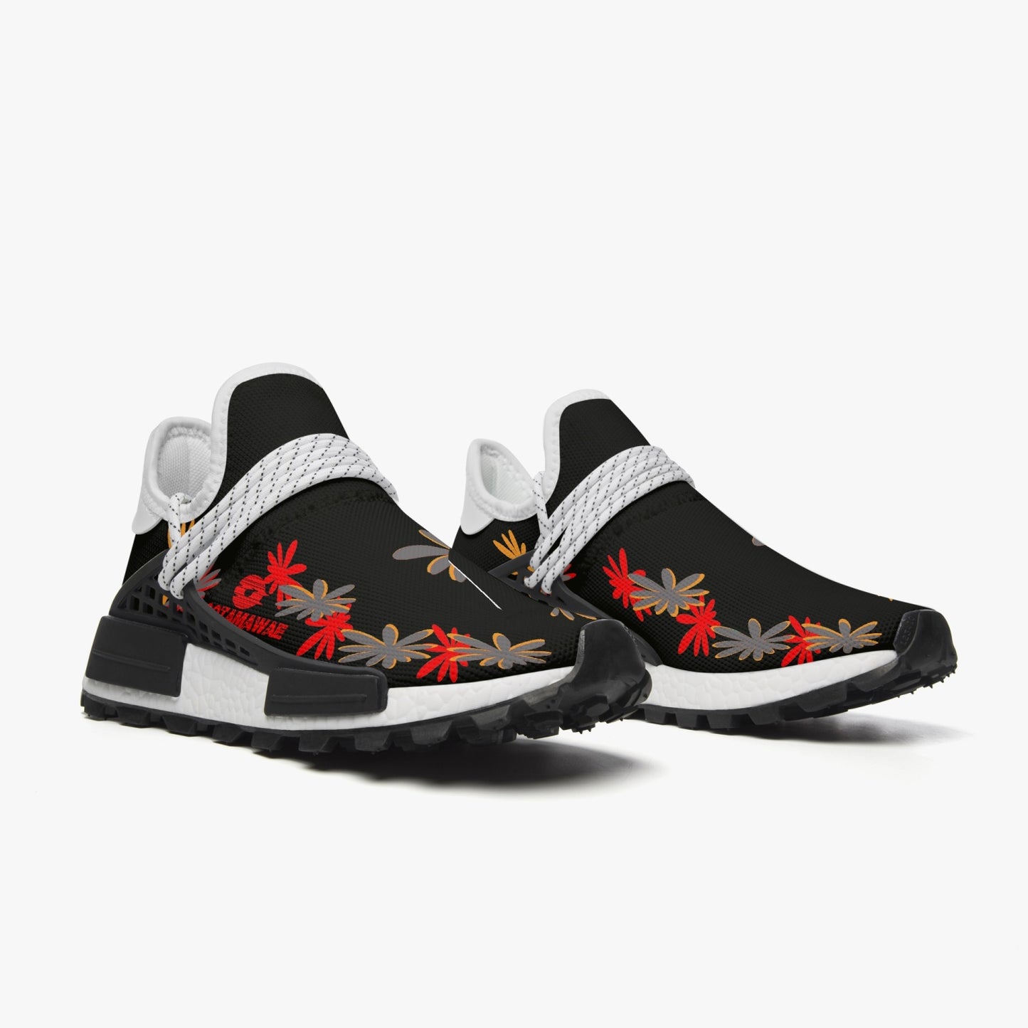 Mesh Sports Sneakers Blooming Black