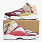 Leather Basketball Sneakers - Tinto/Yellow