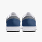 Low-Top Leather Sneakers - Blue Navy/Grey