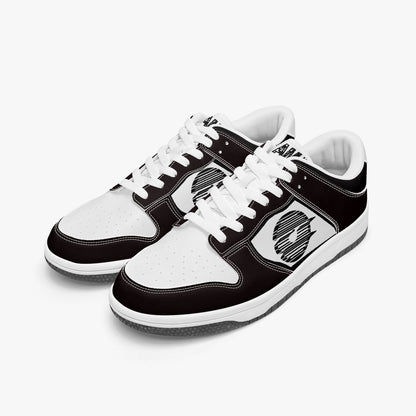 Dunk Stylish Low-Top Leather Sneakers Black