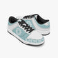 Dunk Stylish Low-Top Leather Sneakers LighBlue-White logo